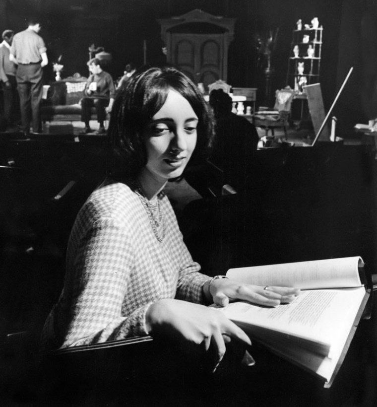 Joyce Carol Oates at rehearsals of The Sweet Enemy in 1965